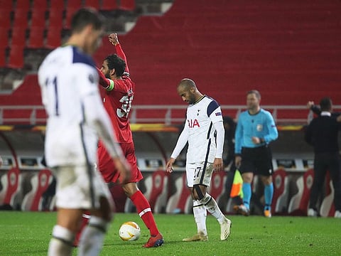 Tottenham were beaten by Antwerp in the Europa League