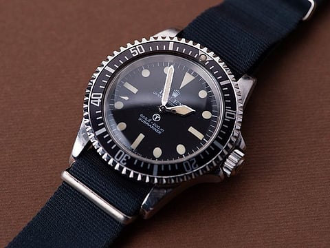 This Rolex 'MilSub' sold for $400,000 at the Dubai online auction