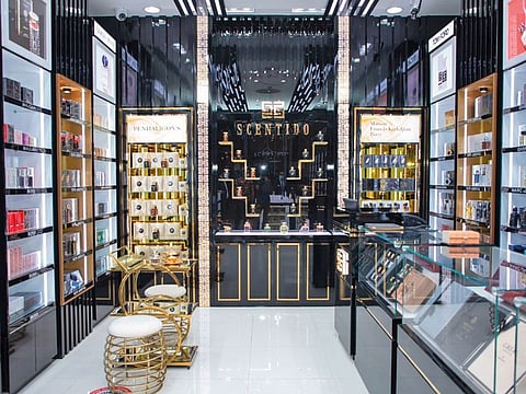 The luxurious Scentido showroom will have an exclusively selected collection of top perfume brands