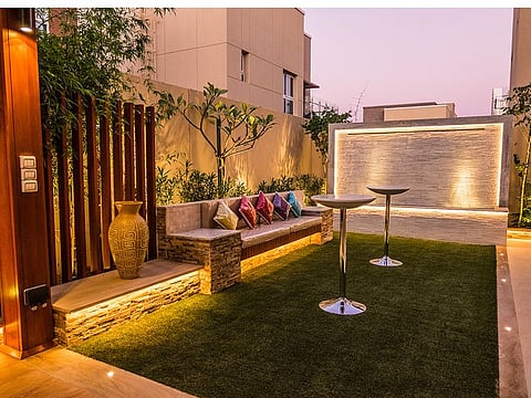 The Mohnani property at Villa Lantana has been transformed with effective landscaping