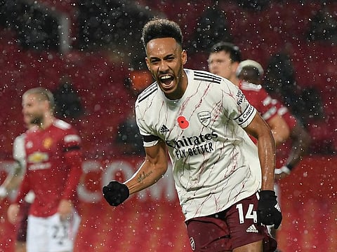 Arsenal's Pierre-Emerick Aubameyang will be hoping to be on target tonight against Brentford.