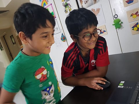 Brothers Raghav and Madhav