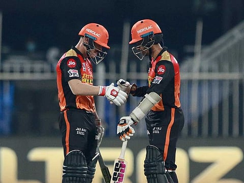 David Warner of Sunrisers Hyderabad (left) found able allies in low-profile performers like Wriddhiman Saha and swing bowler Sandeep Sharma (not pictured) to fight the odds.