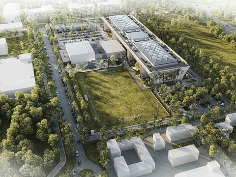 A view of the Dubai campus of the Royal Grammar School Guildford (RGS), one of the most prestigious independent British curriculum schools in the UK.