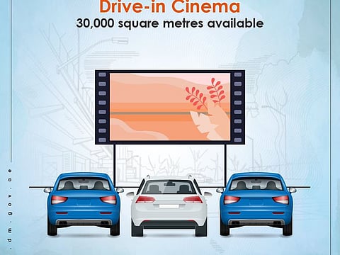 The civic body revealed that 30,000 square metres are available for the drive-in cinema.