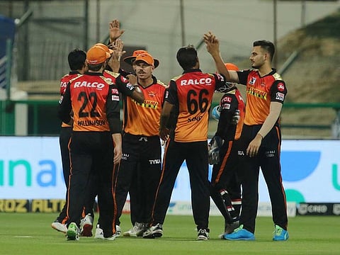 Sunrisers Hyderabad players celebrate