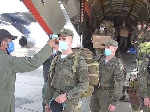 Russian troops arrived in Pakistan on November 5 2020 to take part in a joint Russian-Pakistani military exercise called Druzhba 5.