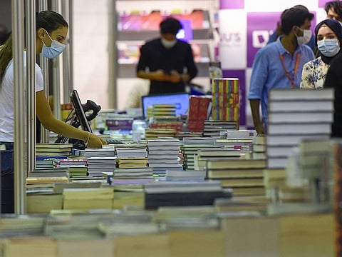 Book lovers at the Sharjah International Book Fair.