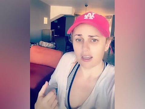 Rebel Wilson posted on social media after being injured.