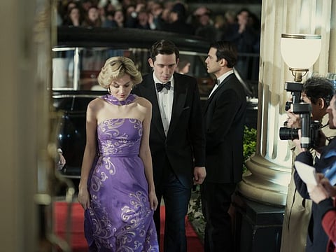 Emma Corrin and Josh O'Connor in 'The Crown'.