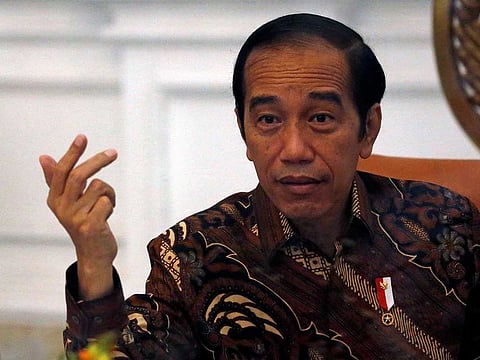 Indonesian President Joko Widodo during an interview at the presidential palace in Jakarta, Indonesia, November 13, 2020.