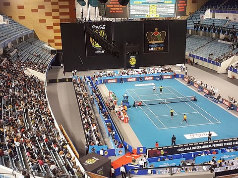 The Hamdan Sports Complex (pictured) and Nad Al Sheba Sports Complex are likely to be used by athletes from European countries in preparation for Tokyo Olympics next year.