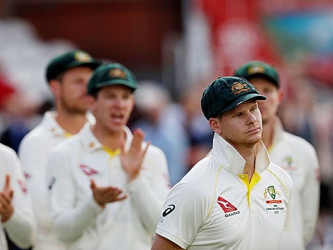 File photo: Australian cricketers.