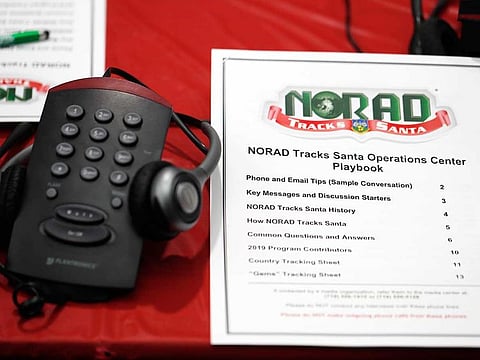 NORAD's call center to check on Santa's whereabouts, as they have in years before.