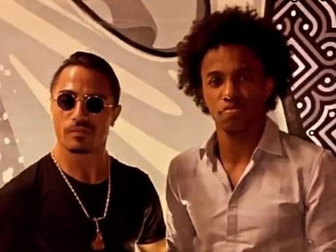 Arsenal star Willian with Salt Bae in Dubai