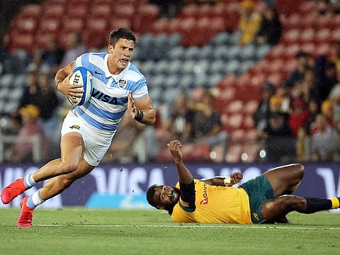 Argentina held Australia to a 15-15 draw in Newcastle during the Tri-Nations