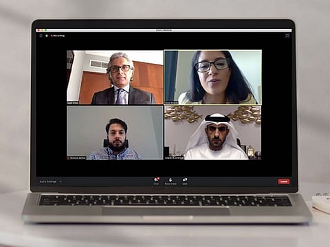 Experts speak at a Badiri webinar.