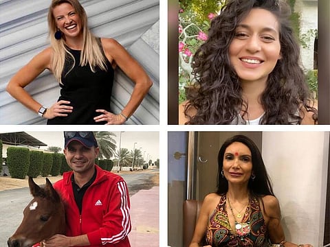 Clockwise from top left: Justine Welch, Nadine Al Huneidi, Layla King and Ismail Jawad.