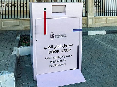 Sharjah Public Libraries has launched a book dropbox service to enable members in the central and eastern regions of the emirate to return their borrowed books without having to enter the library.