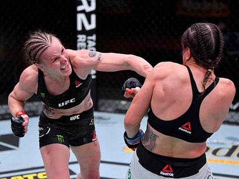 Valentina Shevchenko defeated Brazil’s Jennifer Maia at UFC 255