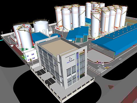 A perspective of the AquaChemie facility, whose promoters expect the additional storage capacities to help ease bottlenecks.