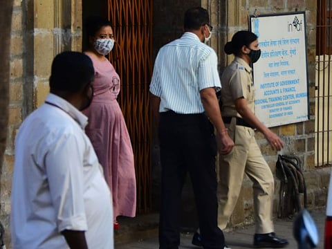 Comedian Bharti Singh is escorted by Narcotics Control Bureau officers for a medical examination along with her husband Harsh Limbachiya (not pictured), in Mumbai on November 22, 2020, following her arrest in connection to a drug-related probe.
