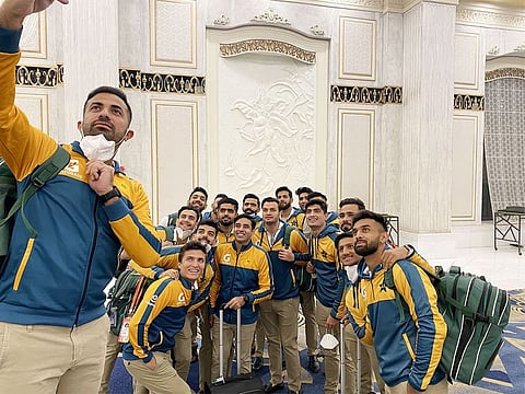 Ahead of their departure, the skipper shared a picture on Twitter and captioned it as: "Next stop, New Zealand."