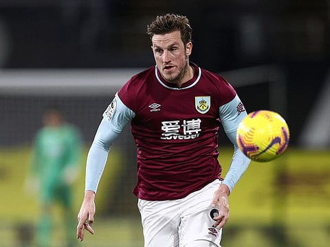 Burnley's Chris Wood, who scored the match-winner against Crystal Palace to find his team their first full points this season, in action on Monday night.