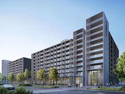 The 'Vida' brand gets another outing at Aljada. The serviced residences should be ready for handover in the second quarter of 2023.