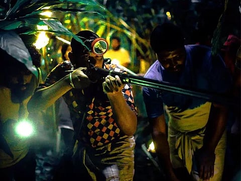 A still from 'Jallikattu'.