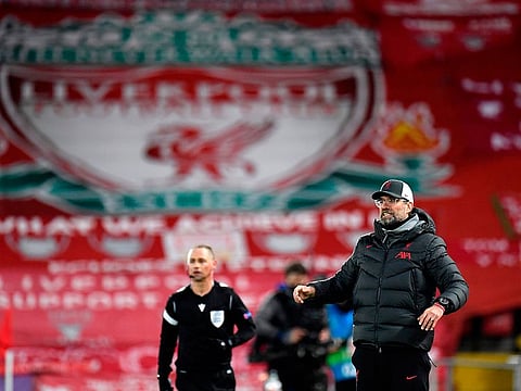 Liverpoool's Jurgen Klopp during the loss to Atalanta in the Champions League