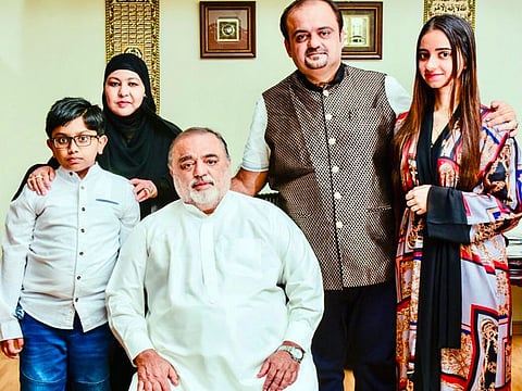 Oscar Chairman Shabbir Patel, with his son Shadaab Patel and his family