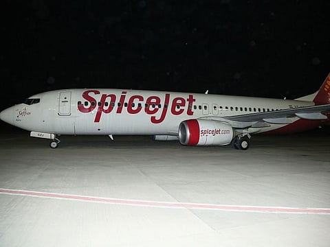 SpiceJet used a Boeing 737-800 for the first flight, with a seating capacity for 189 passengers.