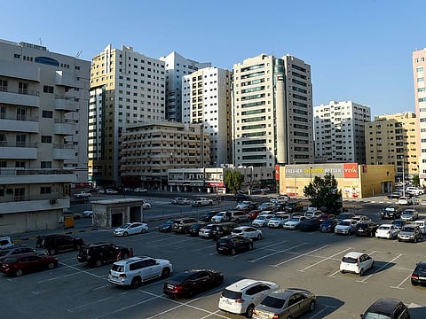 A private parking lot in Sharjah. The licensed private parking lots provide a safe place for vehicles.