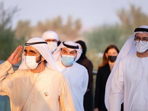 Sheikh Mohammed at the event.