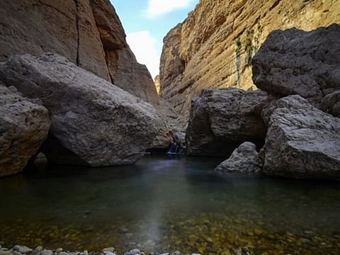 Located in the Al Sharqiyah region and filled with waterfalls, and small lakes, those who hike here must be prepared to swim and climb rocks, which can prove challenging.