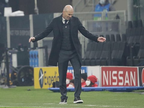 Real Madrid boss Zinedine Zidane