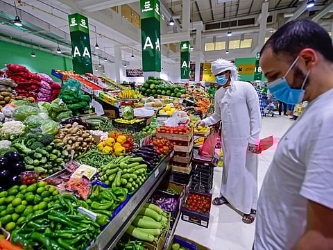 Consumers at the waterfront market in Deira, Dubai. All through the pandemic, Dubai has ensured a steady and uninterrupted supply of food to all its residents.