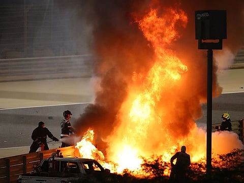 Romain Grosjean walked away from a fireball in Bahrain