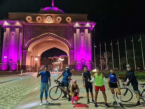 The expats ran 49 kilometres on Friday, November 28, in Abu Dhabi to show their love and gratitude for the UAE.
