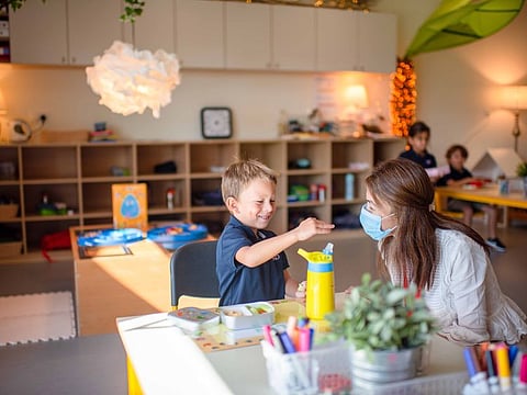 An early learning classroom at American School of Dubai