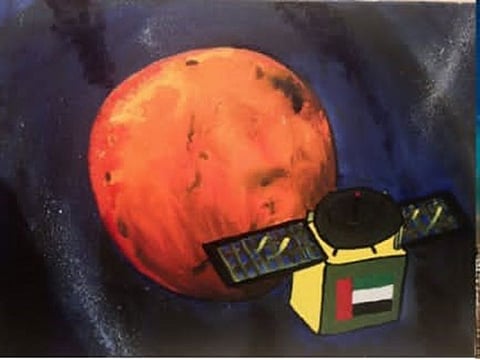 The first place went to Ayesha Abdullah Mohammed Al Marzooqi from United Arab Emirates University for this sketch.