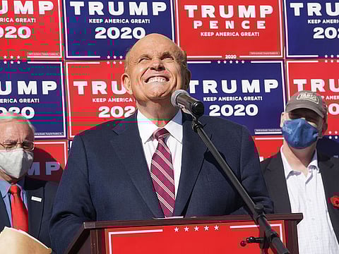 Rudy Giuliani, Donald Trump's lawyer.