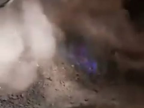 A still from the video being circulated on social media.