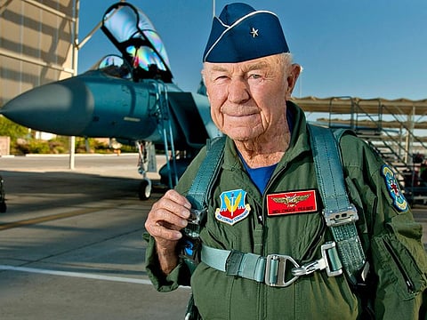 Retired United States Air Force Brig. Gen. Charles E. "Chuck" Yeager