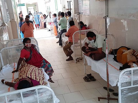 Initially municipal tap water was suspected as source but later it was ruled out as the people in areas without tap water supply were also affected by the illness.