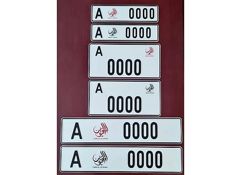 Motorists can choose from a variety of number plate styles.