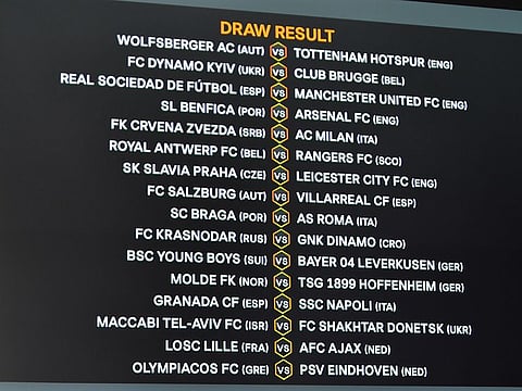 The Europa League draw