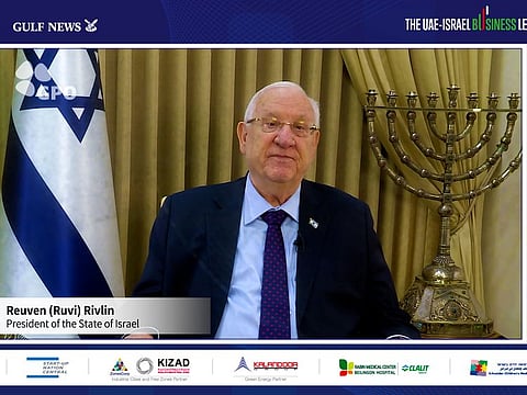 The first all-virtual UAE-Israel Business Leaders Summit has opened, with a keynote address by Israel's President Reuven Rivlin.