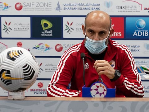 Sharjah coach Abdul Aziz Al Anbari